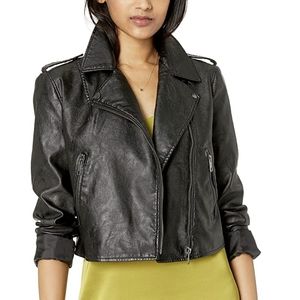 Black Faux Leather Jacket